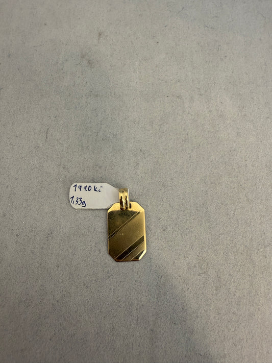 14K Zlatý přívěsek 1,33g