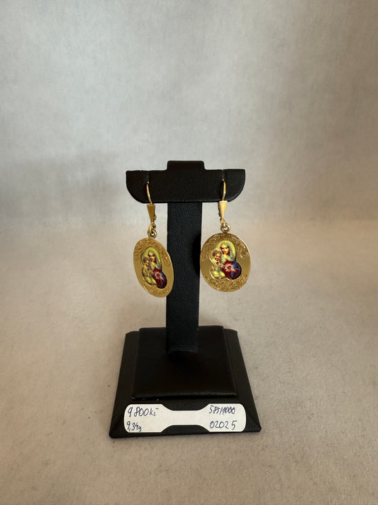 14K Zlaté náušnice 9,34g