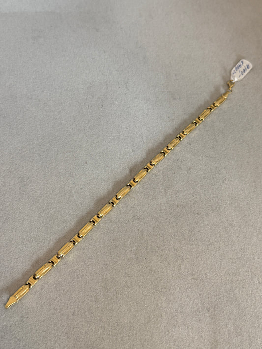 14K Zlatý náramek 5,90g (lehce pomačkaný)